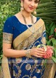 Silk Saree In Blue Color